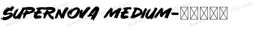 Supernova Medium字体转换